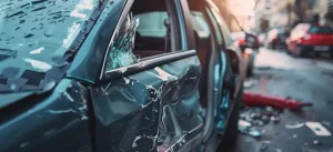 Car accident in downtown